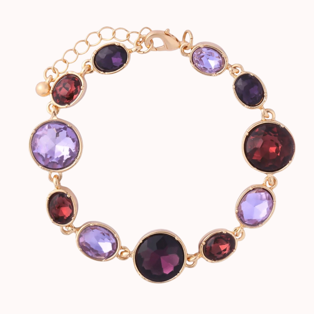Purple Jewel Clasp Bracelet
