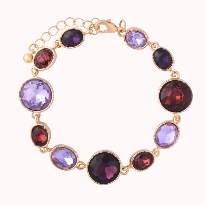 Purple Jewel Clasp Bracelet
