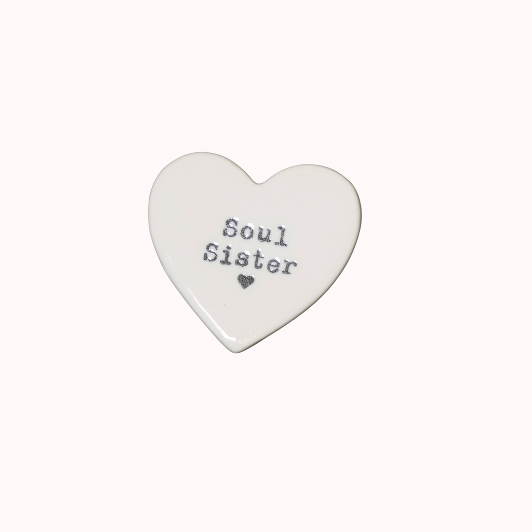 Soul Sister Ceramic Heart