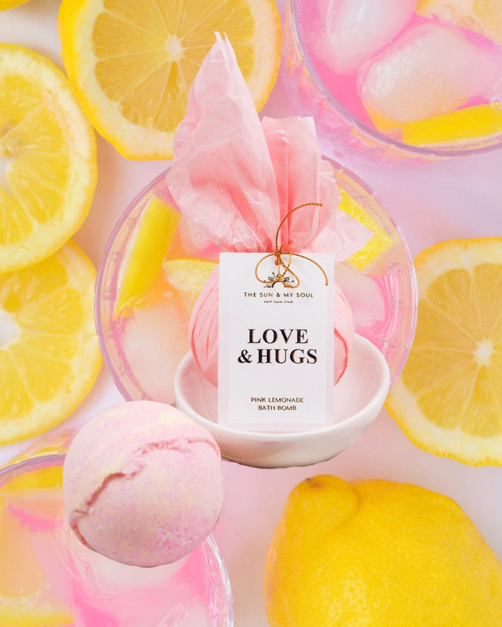 Love & Hugs Lemonade Scented Bath Bomb