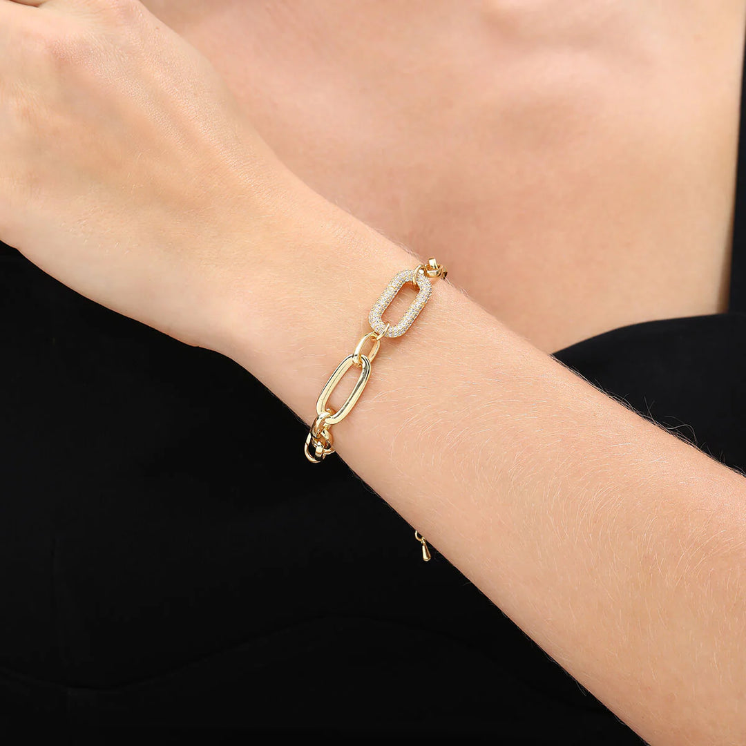 Gold Crystal Bracelet