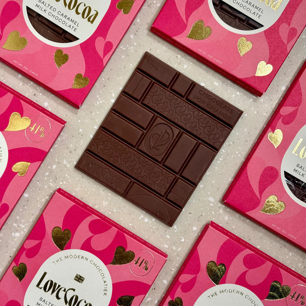 Heart Salted Caramel Milk Chocolate Bar