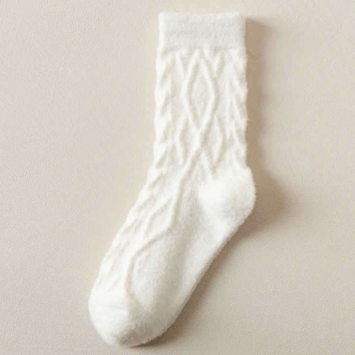 Thick Cable Knit Wool Socks