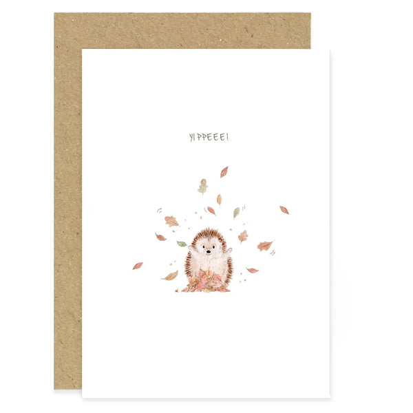 Yippeee! Hedgehog Card